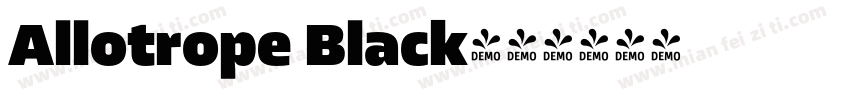 Allotrope Black字体转换